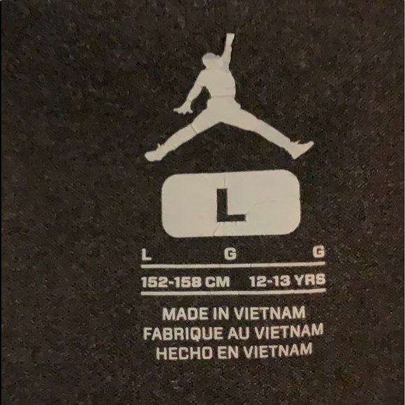 Nike Air Jordan Zip Sides S/S Tee Shirt Sz L - Picture 3 of 8